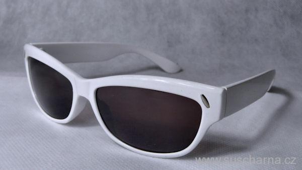 Sluneční brýle styl Wayfarer bílé
