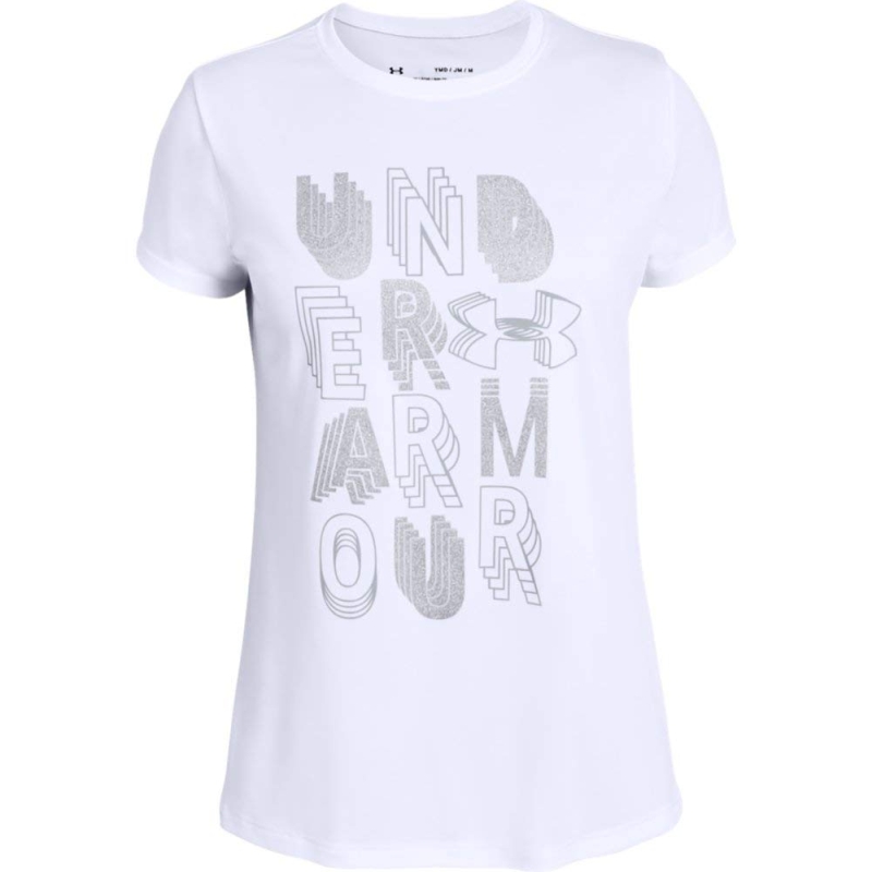 Dívčí tričko UNDER ARMOUR Linear Wordmark