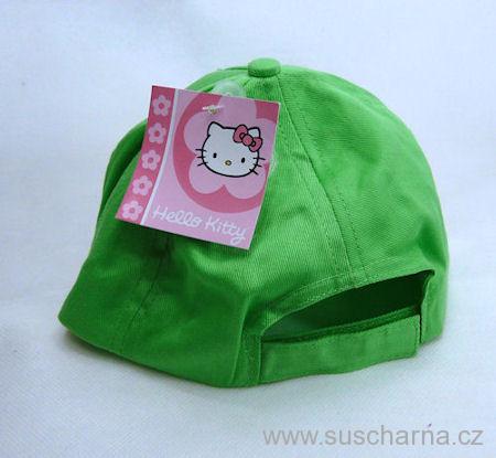 Dívčí kšiltovka HELLO KITTY green