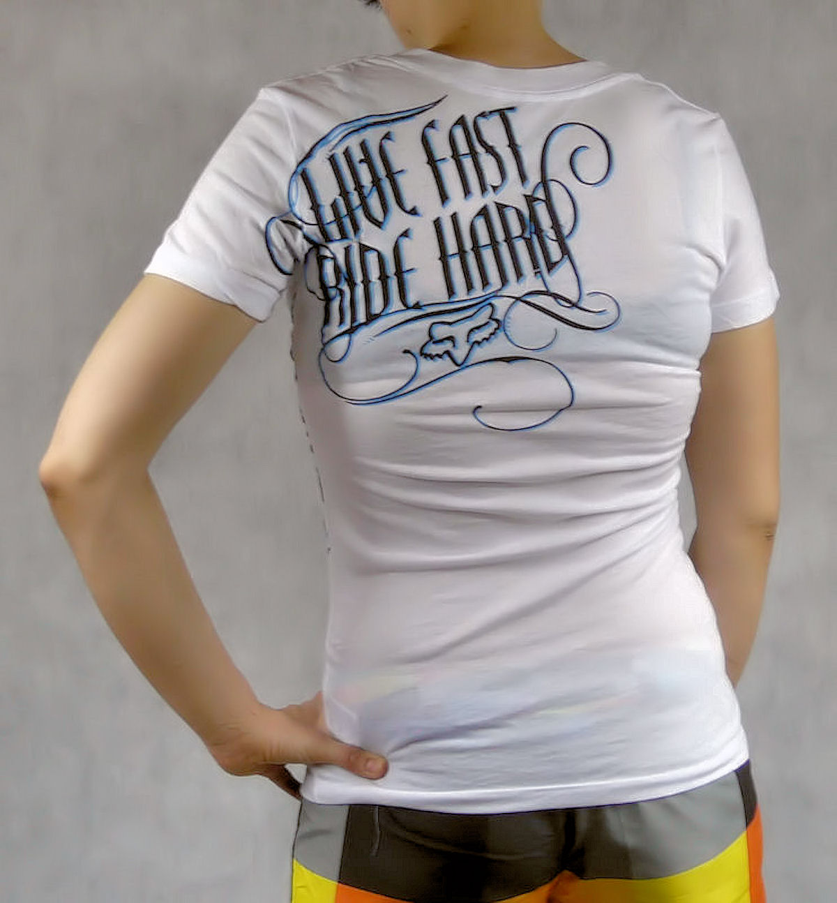 Dámské tričko FOX Live Fast V-Neck