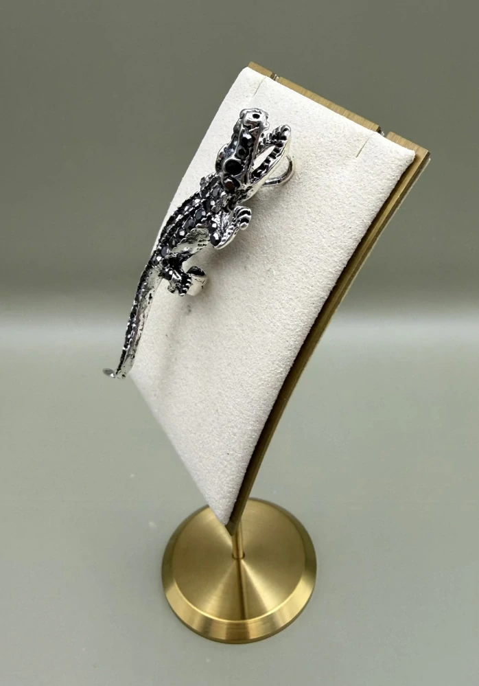 Kovová brož "Krokodýl"