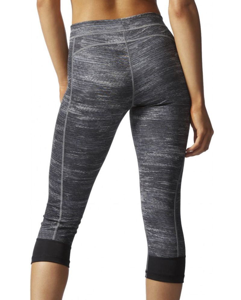 Dámské legíny ADIDAS Tech-Fit Printed Heather 3/4 Capri