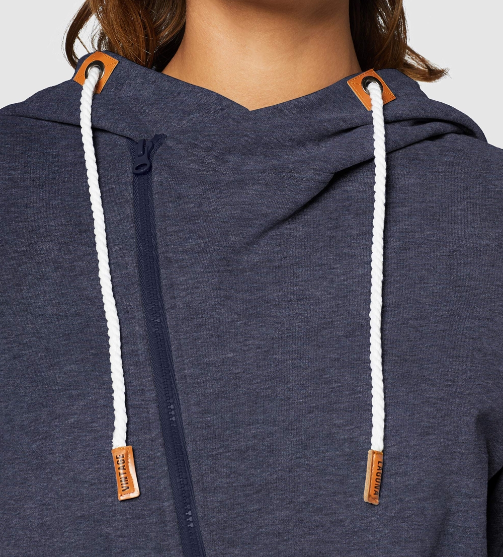 Dámská mikina LAGUNA VINTAGE Oblique Zipper