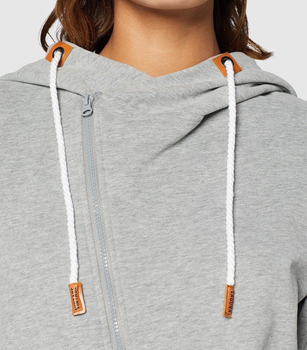 Dámská mikina LAGUNA VINTAGE Oblique Zipper