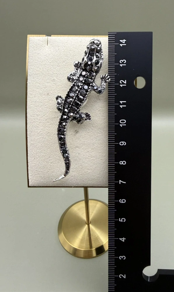 Kovová brož "Krokodýl"