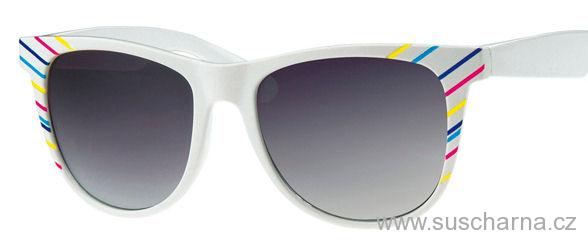 Sluneční brýle styl Wayfarer průhledné