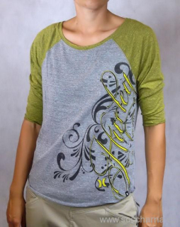 Dámské tričko HURLEY Snowdown Raglan